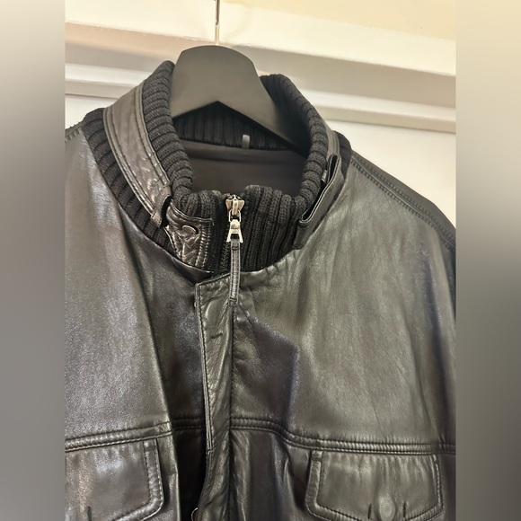 Men’s Elie Tahari 100% Real Leather Jacket XL - Picture 3 of 12